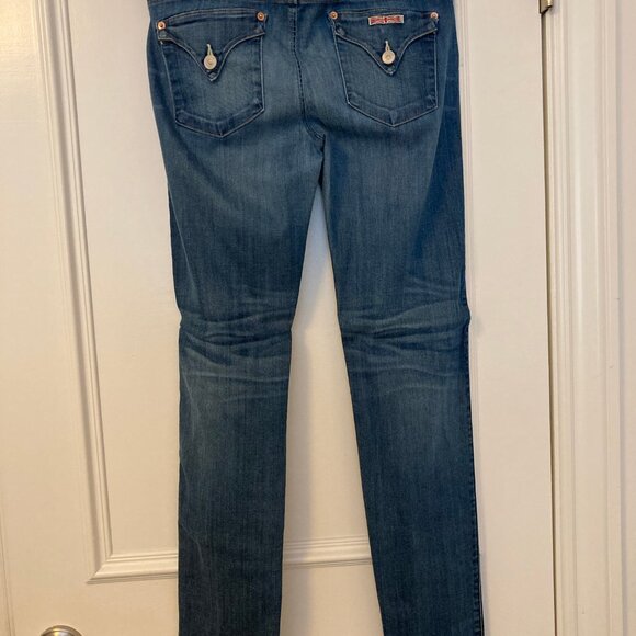 Women's Blue Distressed Jeans - Picture 12 of 16